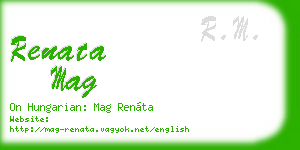 renata mag business card
