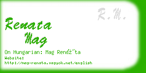 renata mag business card